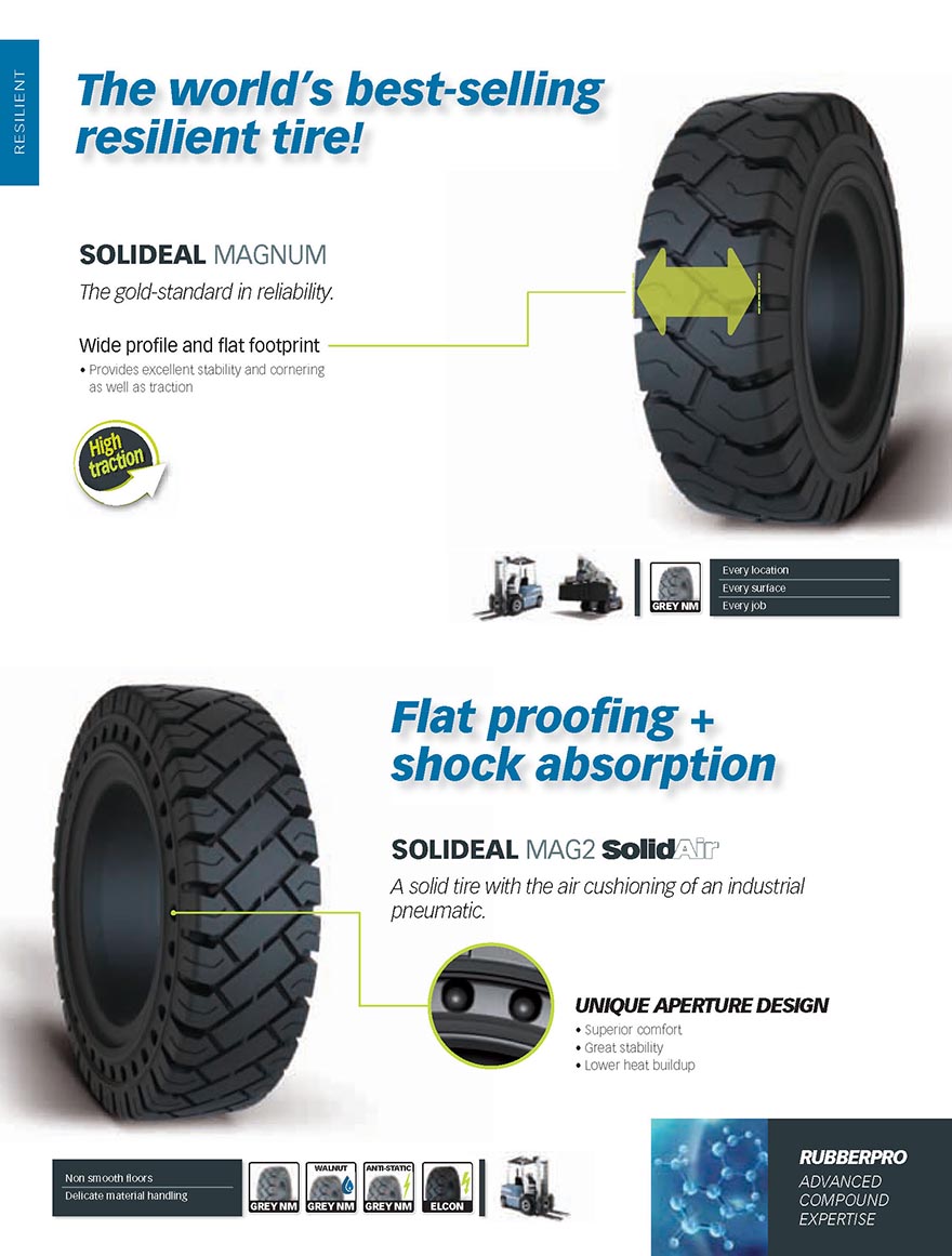 neumaticos solideal para autoelevadora